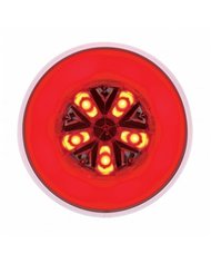 UP36922B-18 LED 4" Round GloLight (Stop, Turn & Tail) - Red LED/Red Lens (Bulk)