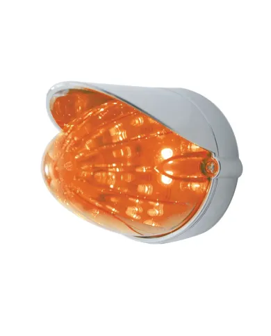 UP37300-19 LED Watermelon Grakon 1000 Flush Mount Kit With Visor - Amber LED/Dark Amber Lens