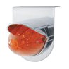 UP37302-Stainless Light Bracket With 19 LED Bullet Style Grakon 1000 Light & Visor - Amber LED/Dark Amber Lens