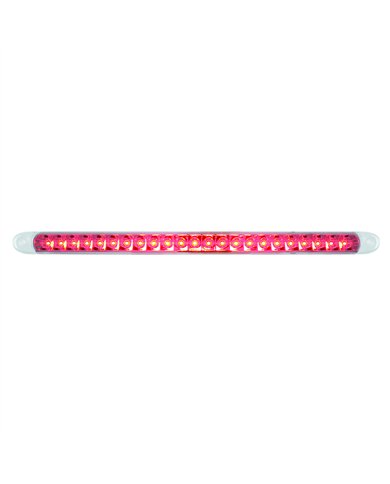 UP37092-23 SMD LED 17-1/4" Reflector Light Bar Only (Stop, Turn & Tail) - Red LED/Clear Lens