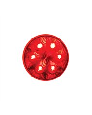 UP37132-21 LED 4" Round GloLight (Stop, Turn & Tail) - Red LED/Red Lens