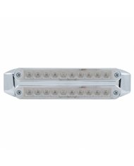 UP37199-Dual 10 LED 6-1/2" Light Bars (Stop, Turn & Tail) - Red LED/Clear Lens