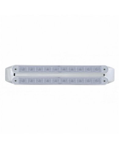 UP37327-Dual 10 LED 9" Light Bars (Stop, Turn & Tail) - Red LED/Clear Lens