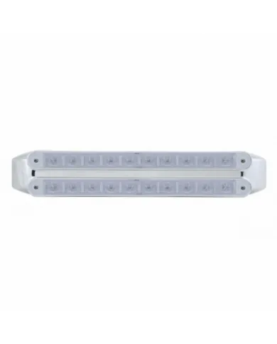 UP37327-Dual 10 LED 9" Light Bars (Stop, Turn & Tail) - Red LED/Clear Lens