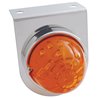 UP37312-Stainless Light Bracket With 17 LED Watermelon Light - Amber LED/Dark Amber Lens