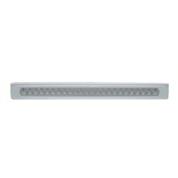 UP37317-Stainless Light Bracket With 23 SMD LED 17-1/4" Light Bar & Bezel - Red LED/Clear Lens