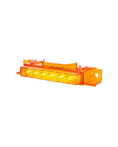 UP37589-6 LED Competition Series Exterior Visor Light For 1996-2024 Volvo VNL-Amber LED/Amber Lens