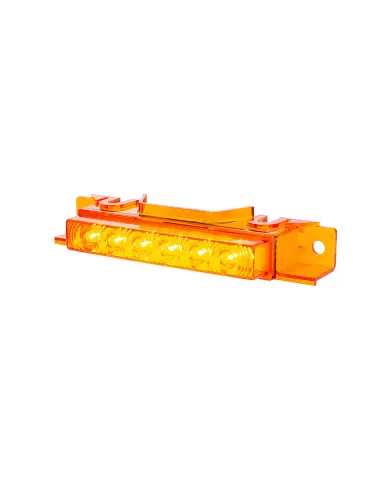 UP37589-6 LED Competition Series Exterior Visor Light For 1996-2024 Volvo VNL-Amber LED/Amber Lens