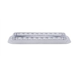 UP37326-Dual 10 LED 9" Turn Signal Light Bars - Amber LED/Clear Lens
