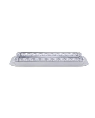 UP37326-Dual 10 LED 9" Turn Signal Light Bars - Amber LED/Clear Lens