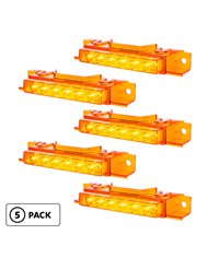 UP37589P5-6 LED Competition Series Exterior Visor Light For 1996-2024 Volvo VNL-Amber LED/Amber Lens (5 Pcs)