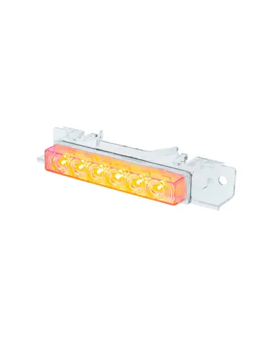 UP37590-6 LED Competition Series Exterior Visor Light For 1996-2024 Volvo VNL-Amber LED/Clear Lens