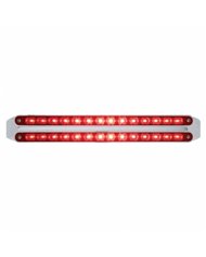 UP37666-Dual 14 LED 12" Light Bars (Stop, Turn & Tail) - Red LED/Red Lens
