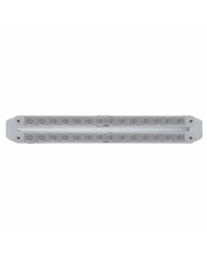 UP37668-Dual 14 LED 12" Light Bars (Stop, Turn & Tail) - Red LED/Clear Lens