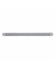 UP37943-19 LED 12" Reflector Light Bar With Bezel (Stop, Turn & Tail) - Red LED/Clear Lens