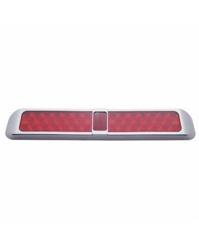 UP37961-40 LED Light With Bezel (Stop, Turn & Tail) - Red LED/Red Lens
