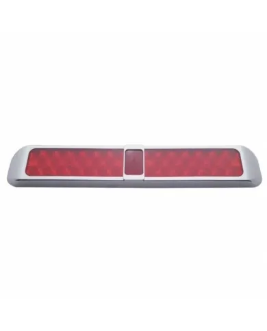 UP37961-40 LED Light With Bezel (Stop, Turn & Tail) - Red LED/Red Lens