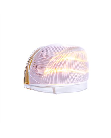 UP38003-5 LED Dual Function Guide 682-C Headlight Turn Signal Light - Amber LED/Clear Lens