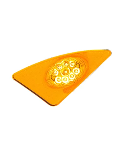 UP38037-9 LED Competition Series Fender Light For 2007-2017 Kenworth T660 (Driver) -Amber LED/Lens