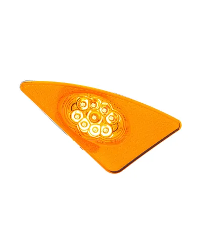 UP38038-9 LED Competition Series Fender Light For 2007-2017 Kenworth T660 (Passenger) -Amber LED/Lens