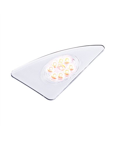 UP38039-9 LED Competition Series Fender Light For 2007-2017 Kenworth T660 (Driver) -Amber LED/Clear Lens