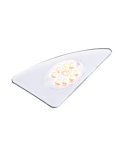 UP38039-9 LED Competition Series Fender Light For 2007-2017 Kenworth T660 (Driver) -Amber LED/Clear Lens
