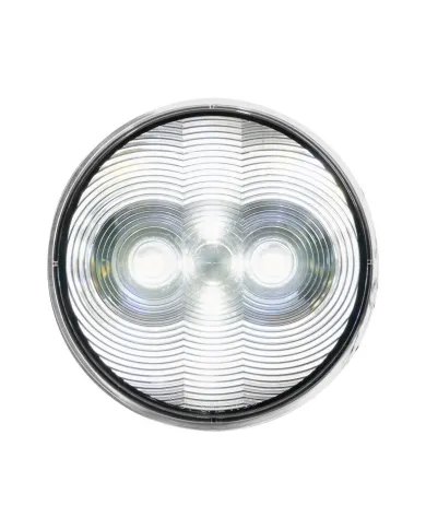 UP38065B-6 LED 4" Round Light (Back-Up)-White LED/Clear Lens