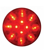UP38112-12 LED 4" Round Light (Stop, Turn & Tail) - Red LED/Red Lens