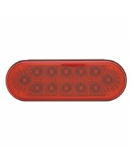 UP38121-12 LED 6" Oval Reflector Light (Stop, Turn & Tail) - Red LED/Red Lens