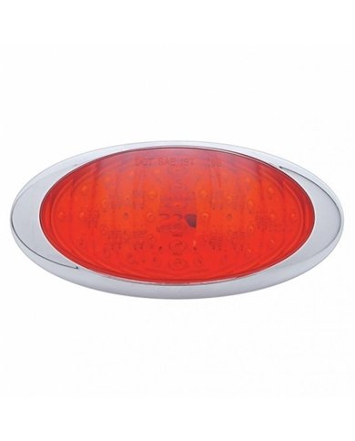 UP38215-40 LED Oval Phantom III Light (Stop, Turn & Tail) - Red LED/Red Lens