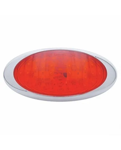 UP38215-40 LED Oval Phantom III Light (Stop, Turn & Tail) - Red LED/Red Lens