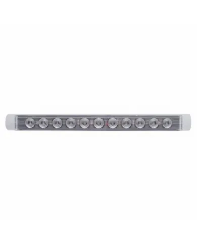 UP38470-11 LED 17" Light Bar Only (Stop, Turn & Tail) - Red LED/Clear Lens