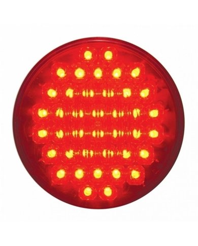 UP38780-40 LED 4" Round Light (Stop, Turn & Tail) - Red LED/Red Lens