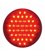 UP38780-40 LED 4" Round Light (Stop, Turn & Tail) - Red LED/Red Lens