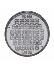 UP38782-40 LED 4" Round Light (Stop, Turn & Tail) - Red LED/Clear Lens