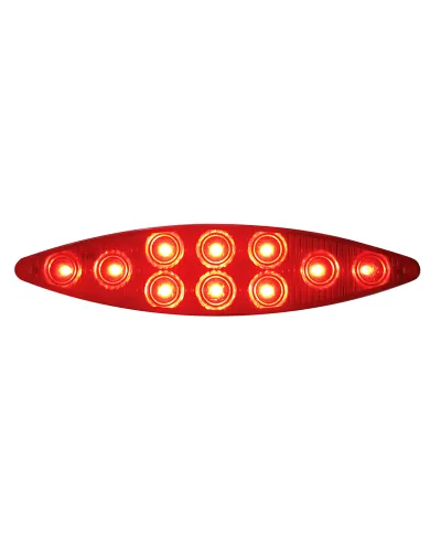 UP38797-10 LED "Cat's Eye" Light (Stop, Turn & Tail) - Red LED/Red Lens