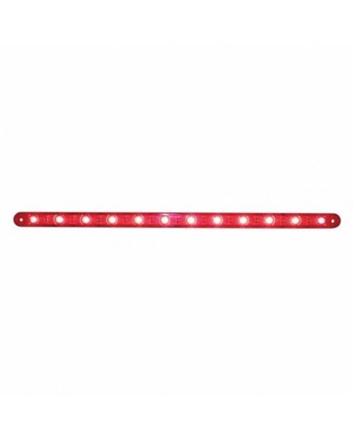 UP38862B-12 LED 12" Ultra Slim Light Bar Only (Stop, Turn & Tail) - Red LED/Red Lens (Bulk)