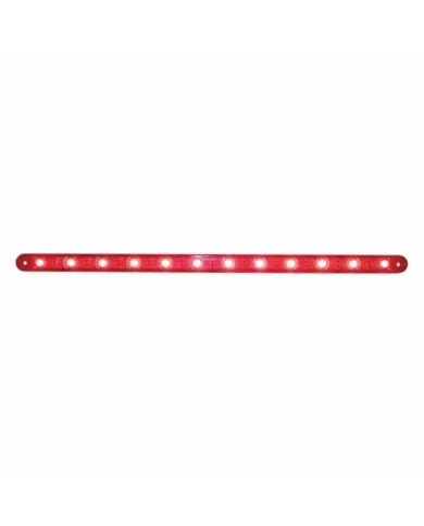 UP38862B-12 LED 12" Ultra Slim Light Bar Only (Stop, Turn & Tail) - Red LED/Red Lens (Bulk)