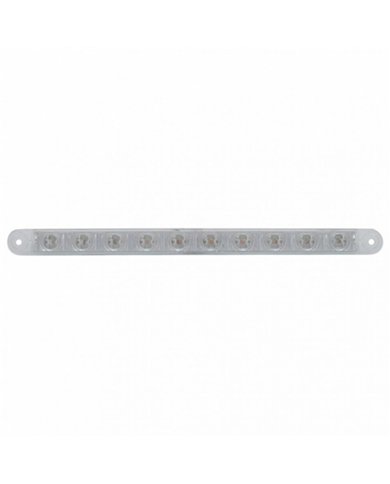 UP38945B-10 LED 9" Light Bar (Stop, Turn & Tail) - Red LED/Clear Lens (Bulk)