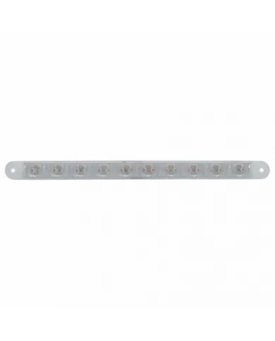 UP38945B-10 LED 9" Light Bar (Stop, Turn & Tail) - Red LED/Clear Lens (Bulk)