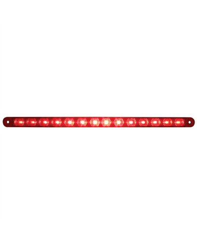 UP38947-14 LED 12" Light Bar (Stop, Turn & Tail) - Red LED/Red Lens