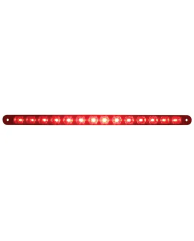 UP38947-14 LED 12" Light Bar (Stop, Turn & Tail) - Red LED/Red Lens