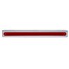 UP37515-Stainless Light Bracket With 14 LED 12" Sequential Light Bar (Left to Right) - Red LED/Red Lens