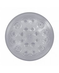 UP39207-21 LED "Competition Series" 4" Round Light (Stop, Turn & Tail) - Red LED/Clear Lens