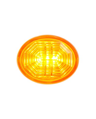 UP39240-3 LED Oval Clearance/Marker Light-Amber LED/Amber Lens