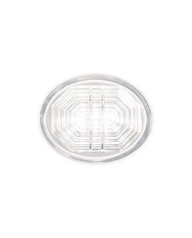 UP39244-3 LED Oval Auxiliary Light-White LED/Clear Lens