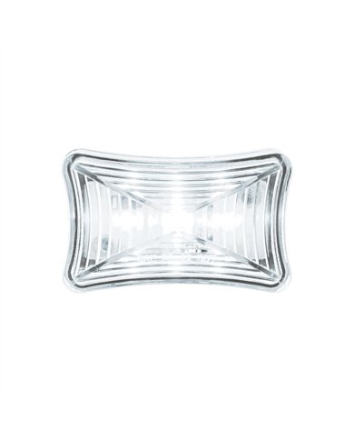 UP39249-3 LED Rectangular Auxiliary Light-White LED/Clear Lens