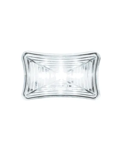 UP39249-3 LED Rectangular Auxiliary Light-White LED/Clear Lens