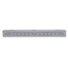 UP37516-Stainless Light Bracket With 14 LED 12" Sequential Light Bar (Left to Right) - Amber LED/Clear Lens