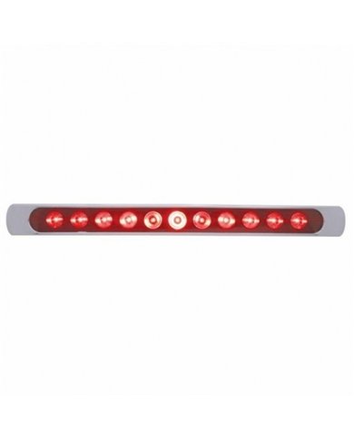 UP39251-11 LED 17" Light Bar (Stop, Turn & Tail) With Chrome Bezel - Red LED/Red Lens